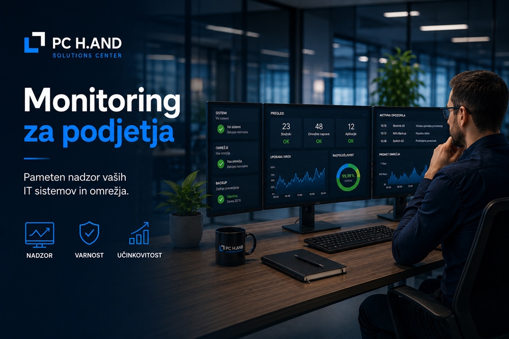 Monitoring za podjetja - PC H.AND IT Rešitve